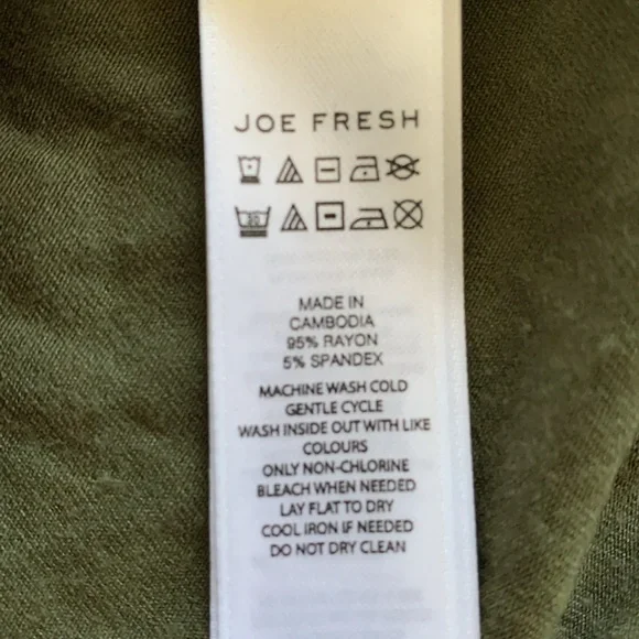 Military Green Jersey Skirt - Picture 4 of 4